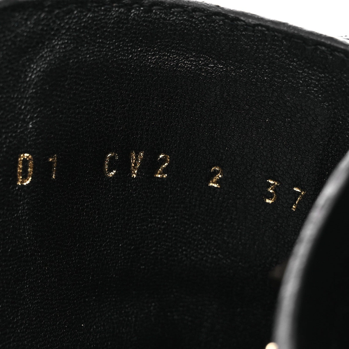 Calfskin Rockstud Combat Ankle Boots 37 Black