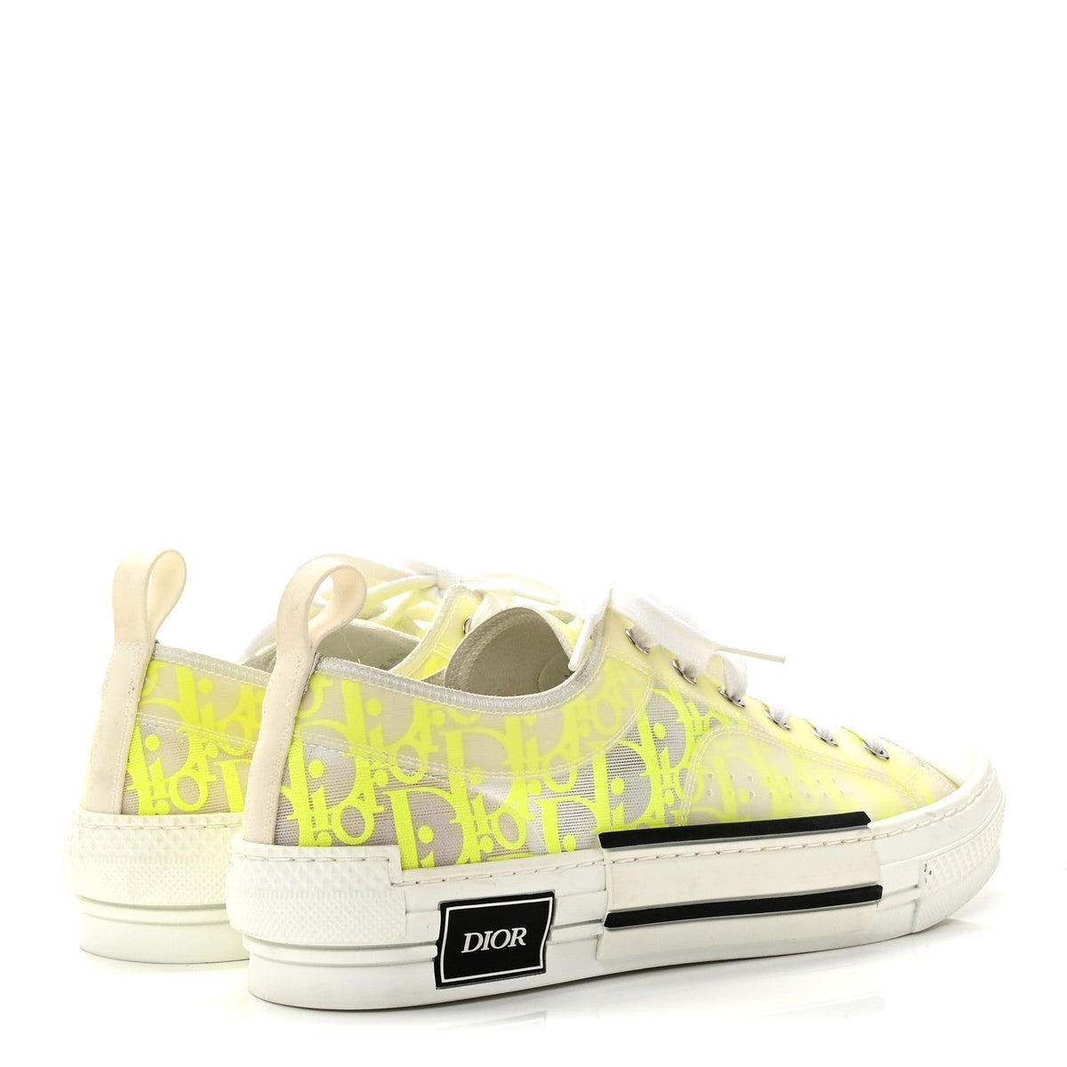 Technical Canvas Oblique Mens B23 Low Top Sneaker 42 Yellow