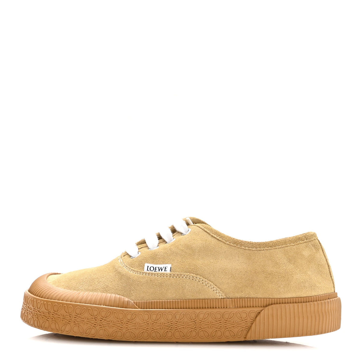 X PAULA's IBIZA Brushed Suede Rubber Terra Vulca Sneakers 39 Gold