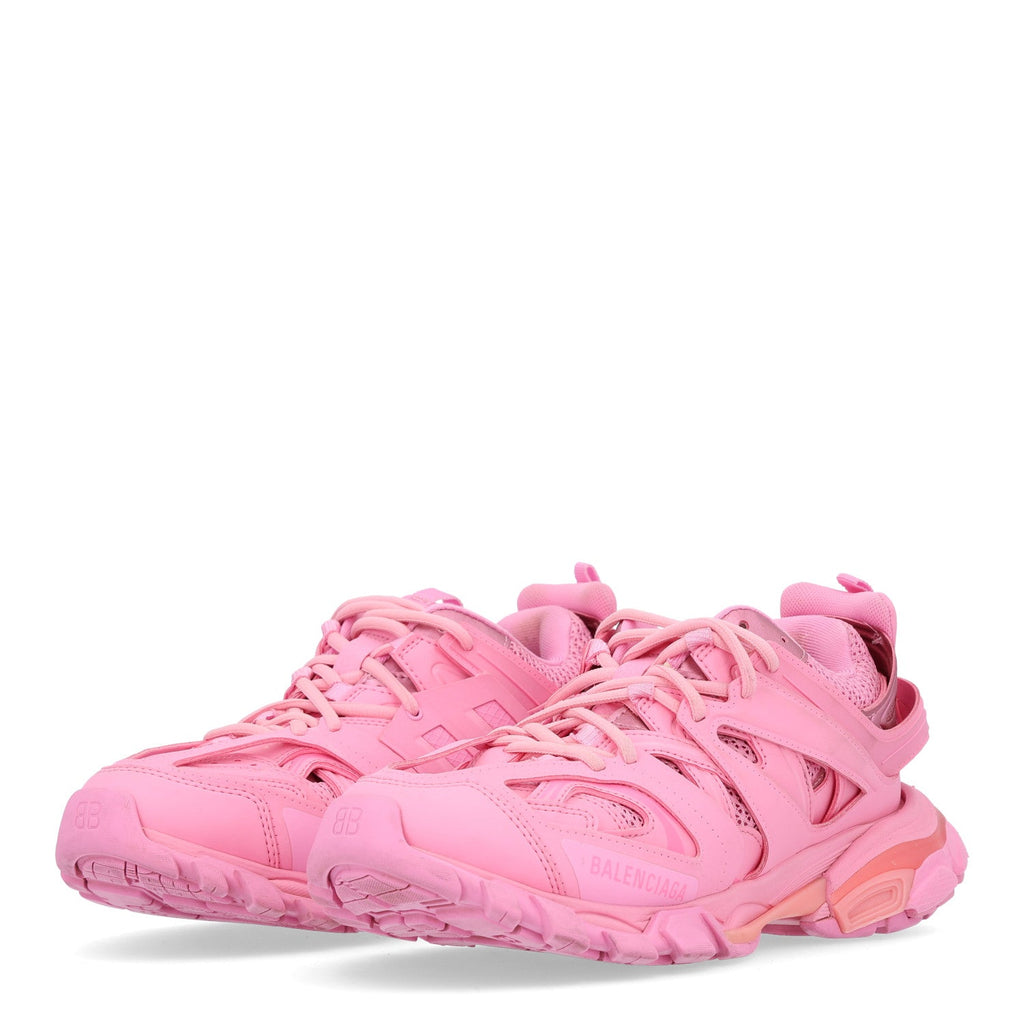 Mesh Nylon Womens Track Sneakers 40 Pink
