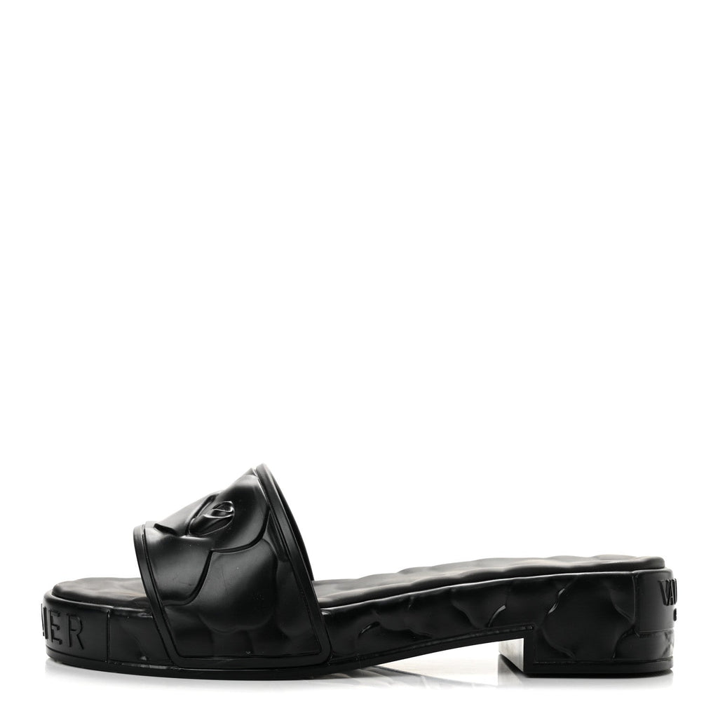 Rubber Atelier 03 Rose Edition 25/40mm Platform Slide Sandals 38 Black