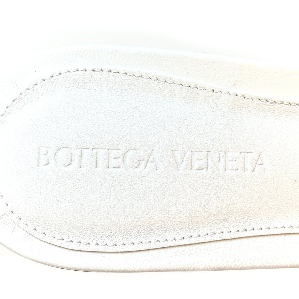 Nappa Matelasse Padded Flat Sandals 37.5 Optic White