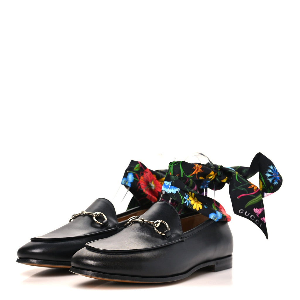 Betis Glamour Calfskin Silk Womens Jordaan Loafers 38 Black Multicolor