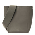 Soft Grained Calfskin Small Sangle Bucket Bag Taupe