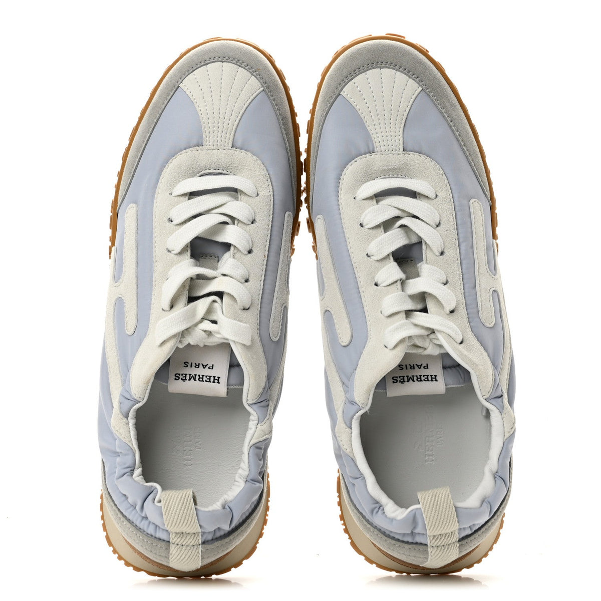 Suede Goatskin Jet Sneakers 40 Gris Arctique White