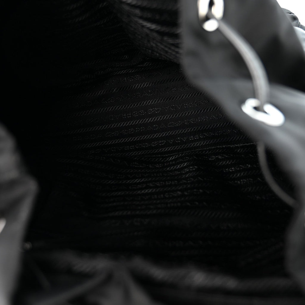 Nylon New Vela Studded Backpack Black