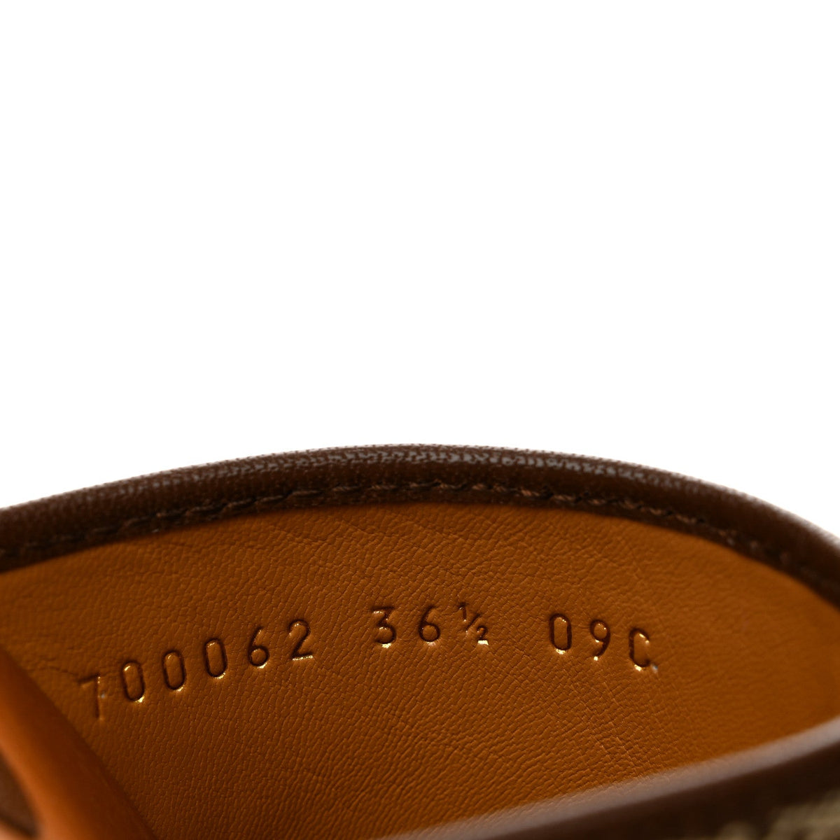 Monogram Goatskin Horsebit Clog Mules 36.5 Beige Ebony Brown Sugar