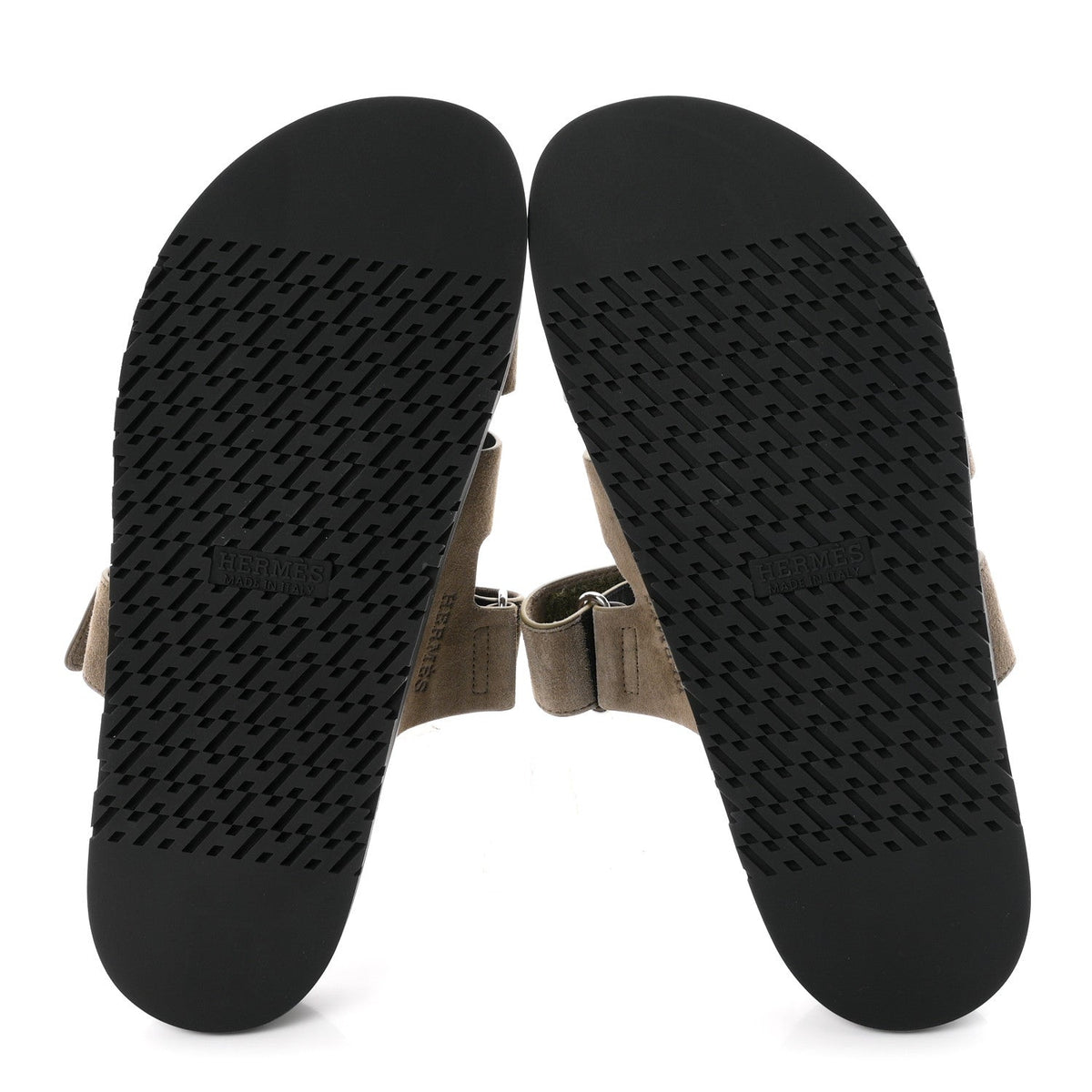 Suede Goatskin Mens Chypre Sandals 43.5 Vert Toundra