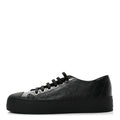 Lambskin Printed Logo Sneakers 37.5 Black