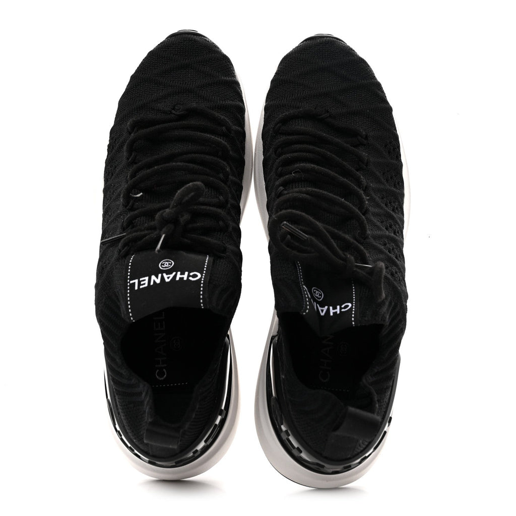 Fabric Logo Sneakers 37.5 Black