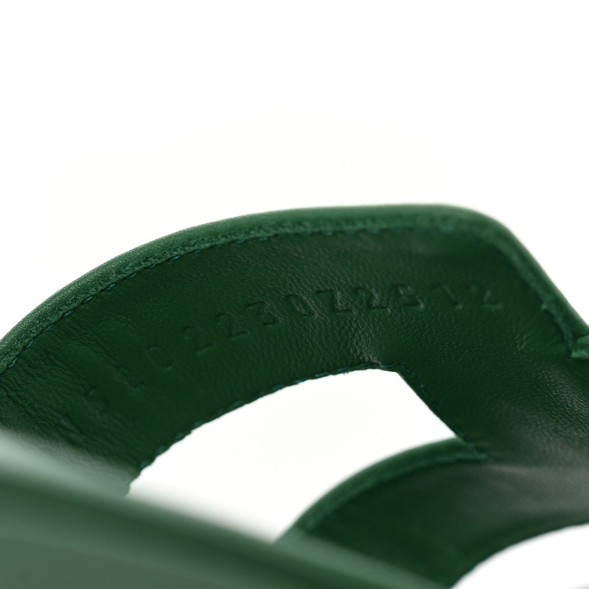Calfskin Oran Sandals 36 Vert Electrique