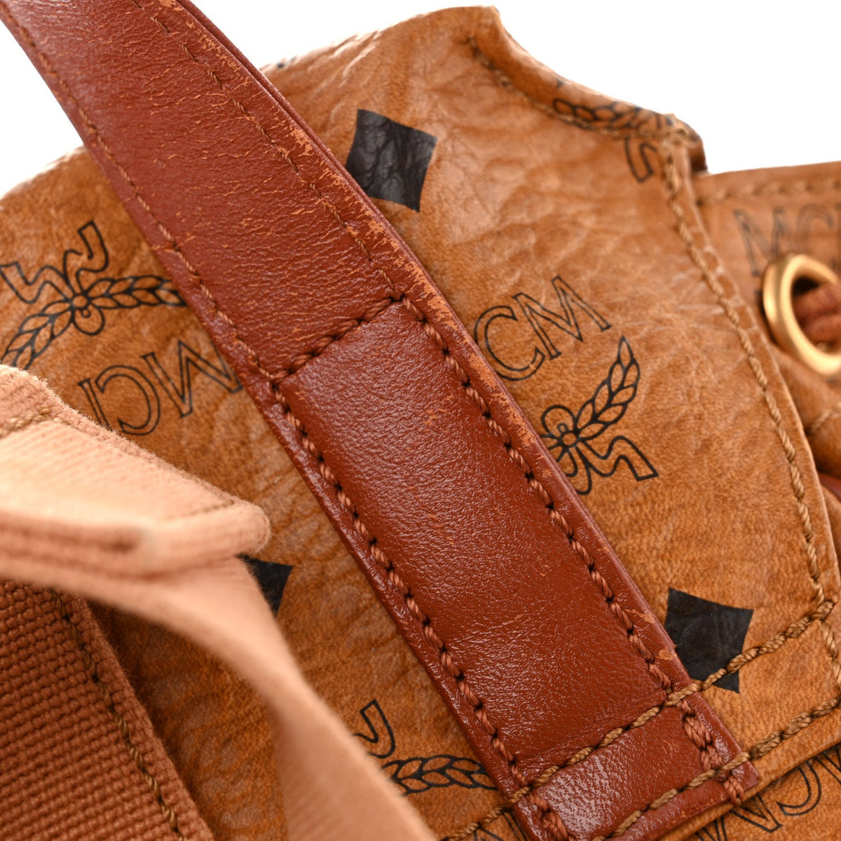 Visetos Drawstring Backpack Cognac