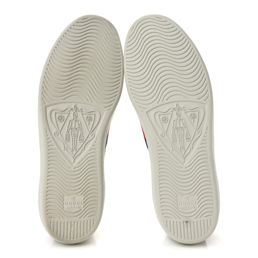 GG Supreme Monogram Ayers Web Mens New Ace Sneakers 10 Black