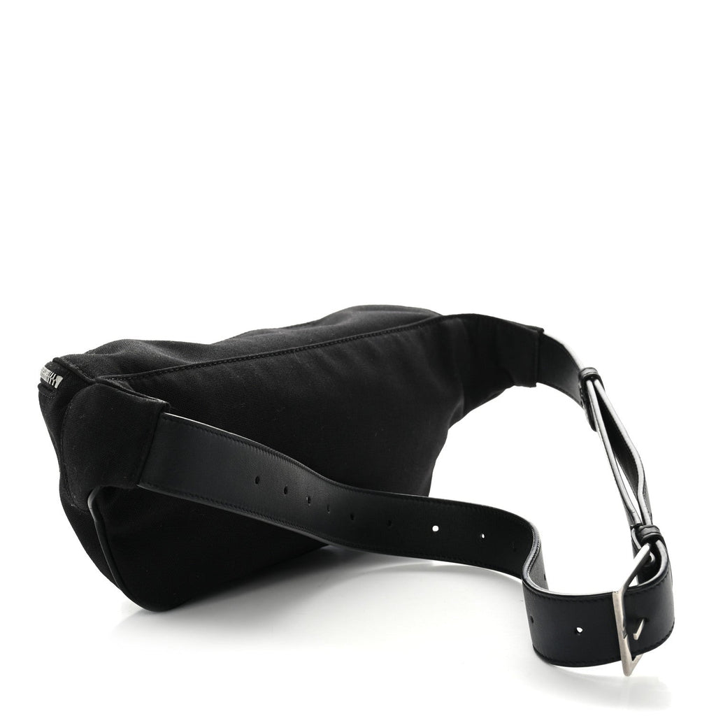 Canvas Monogram Belt Bag Black