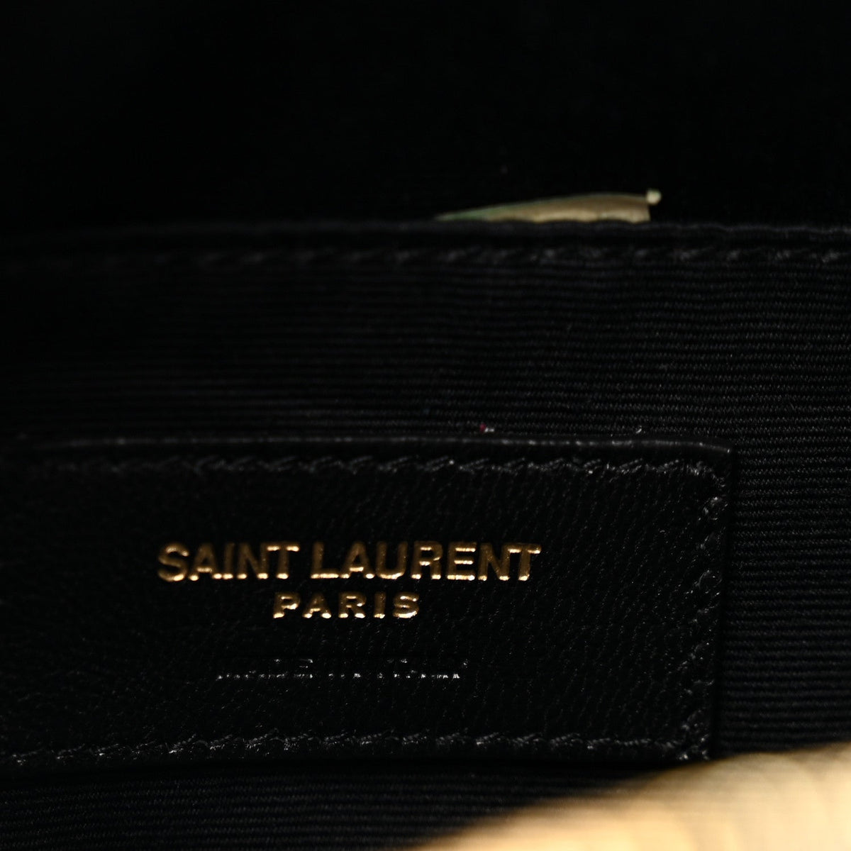 Calfskin Matelasse Monogram Lou Belt Bag Black Deep Marine