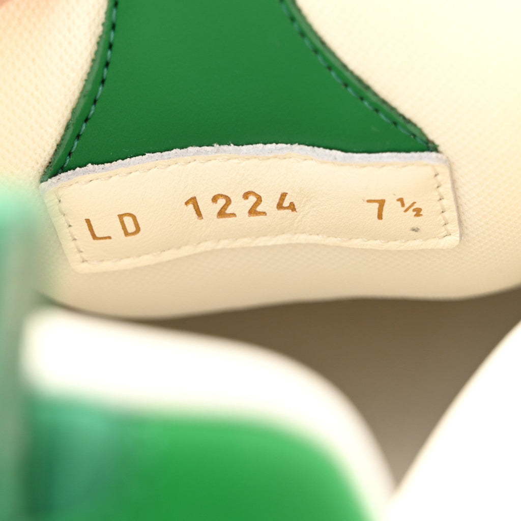 Calfskin Mesh Mens LV Skate Sneaker 7.5 Green