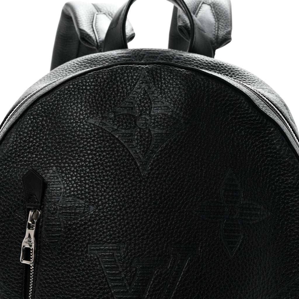 Taurillon Monogram Shadow Armand Backpack Black