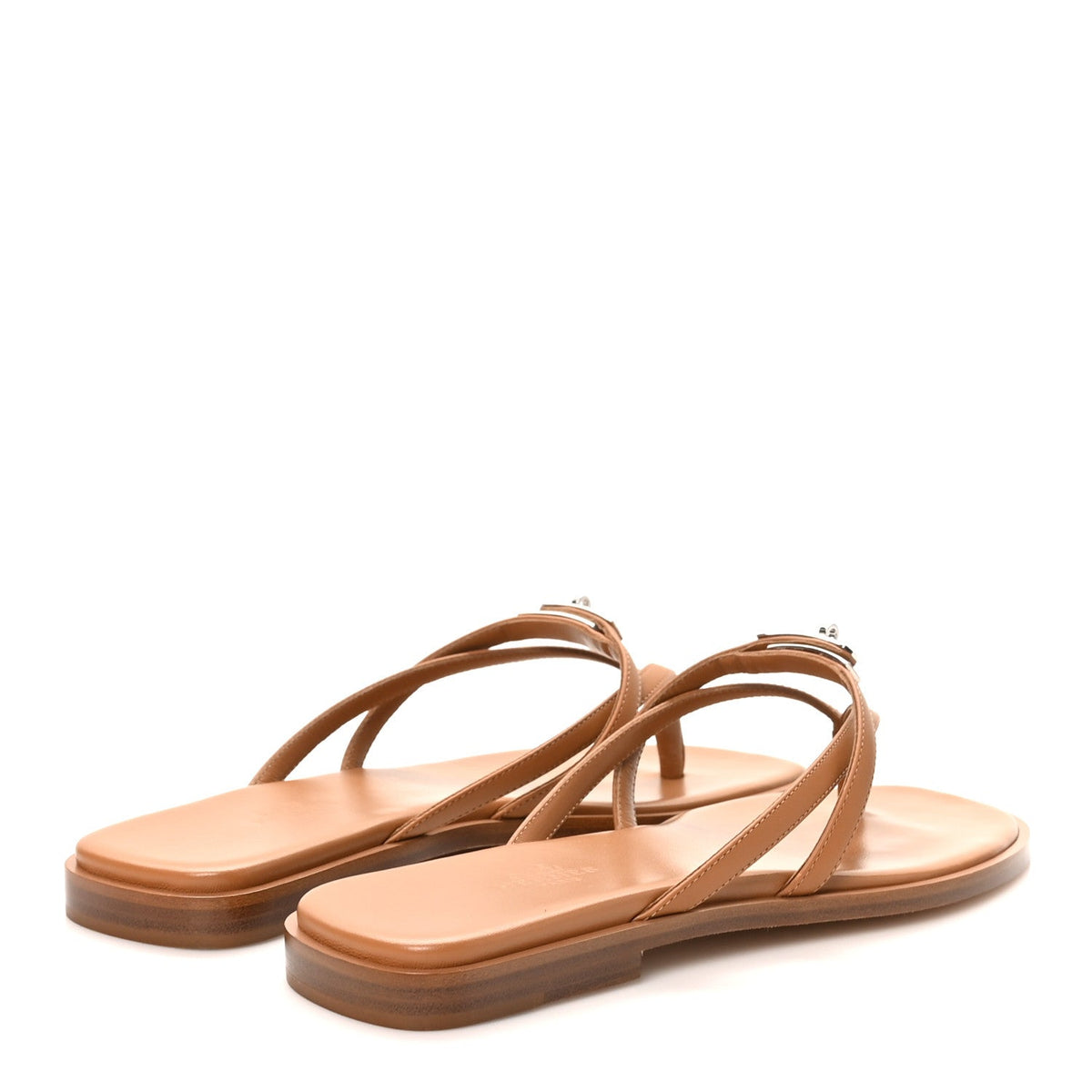 Calfskin Miss Sandals 37 Naturel