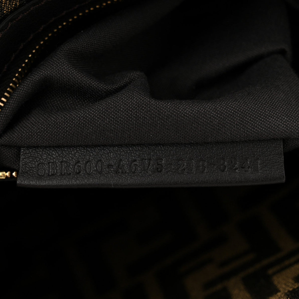 Fabric Jacquard FF 1974 Medium Baguette Tobacco Moro Black
