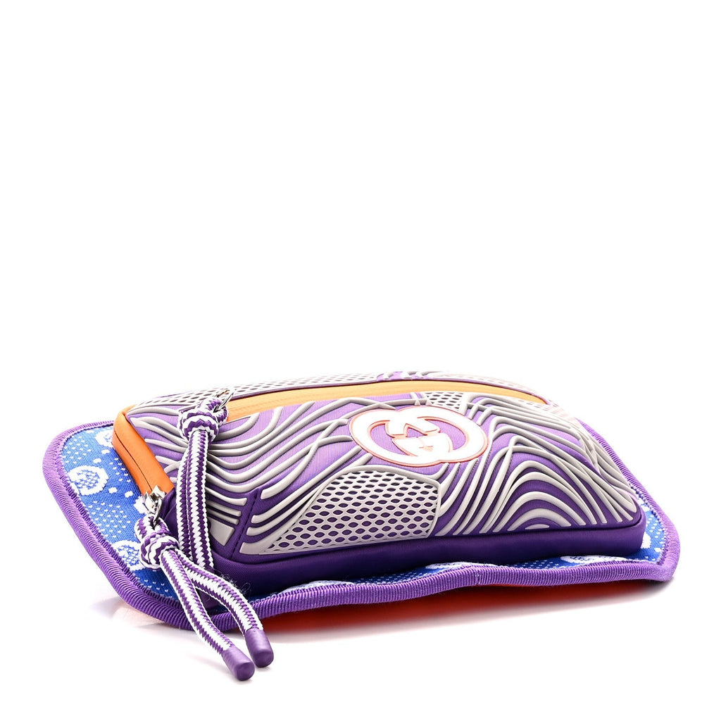 Jersey GG Monogram All Over Sporty Belt Bag Grey White Multicolor