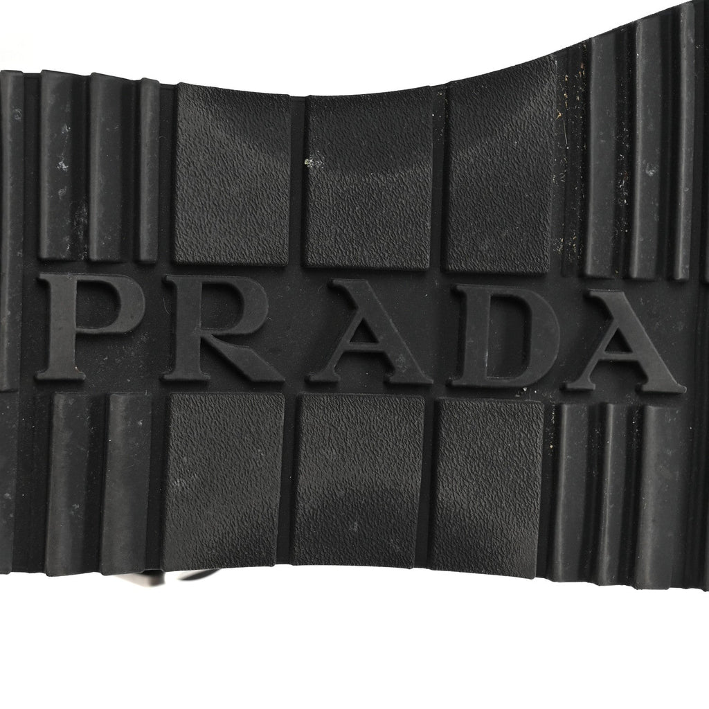 Foam Rubber Metal Triangle Logo Soft Cage Women Sandals 39 Black