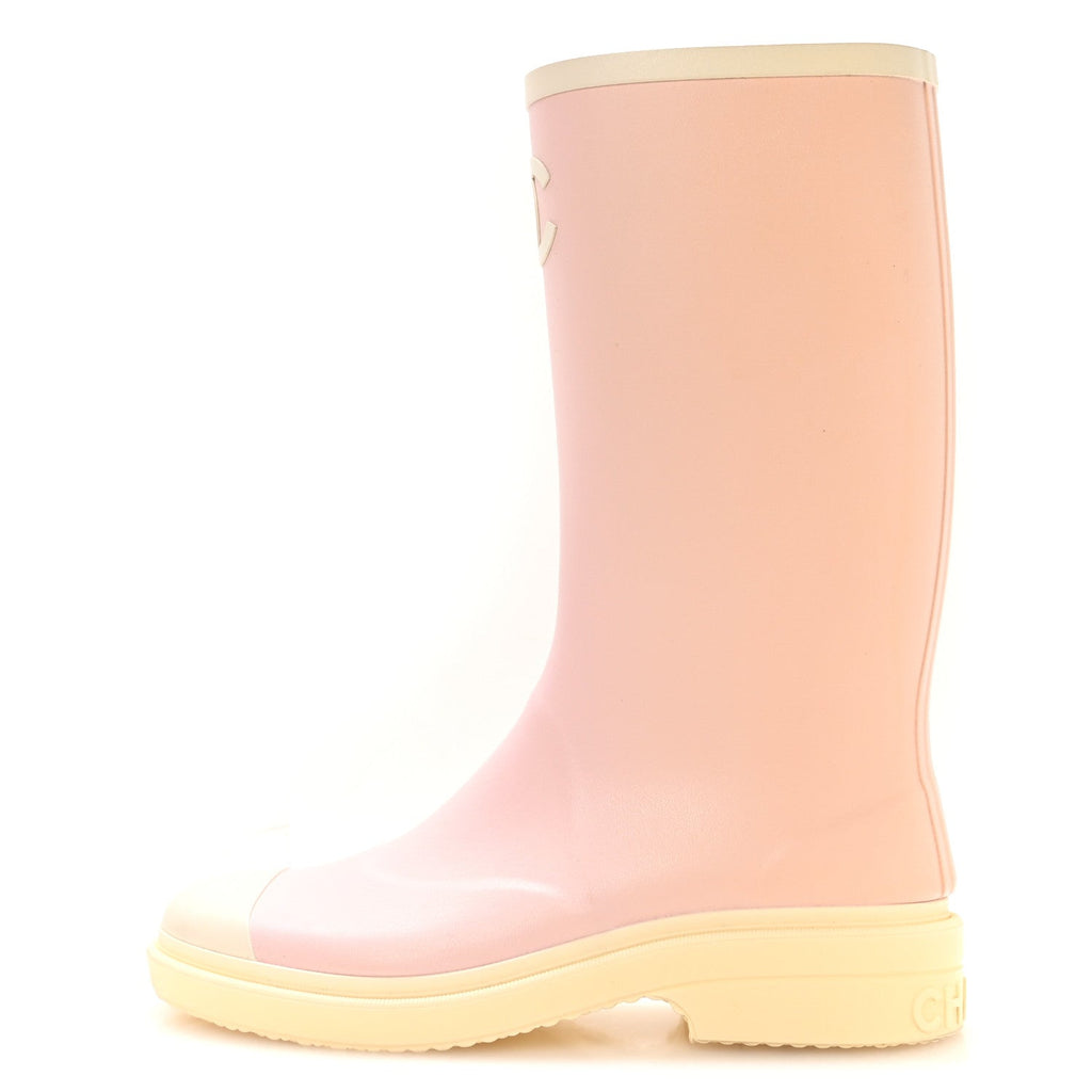 Caoutchouk CC High Boots 39 Light Pink White
