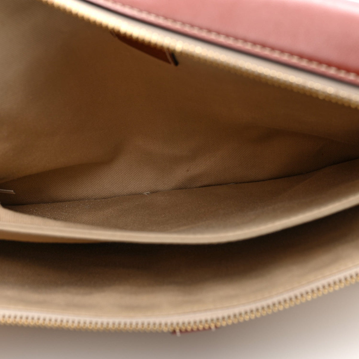 Cotton Calfskin Woody Belt Bag Beige Brown