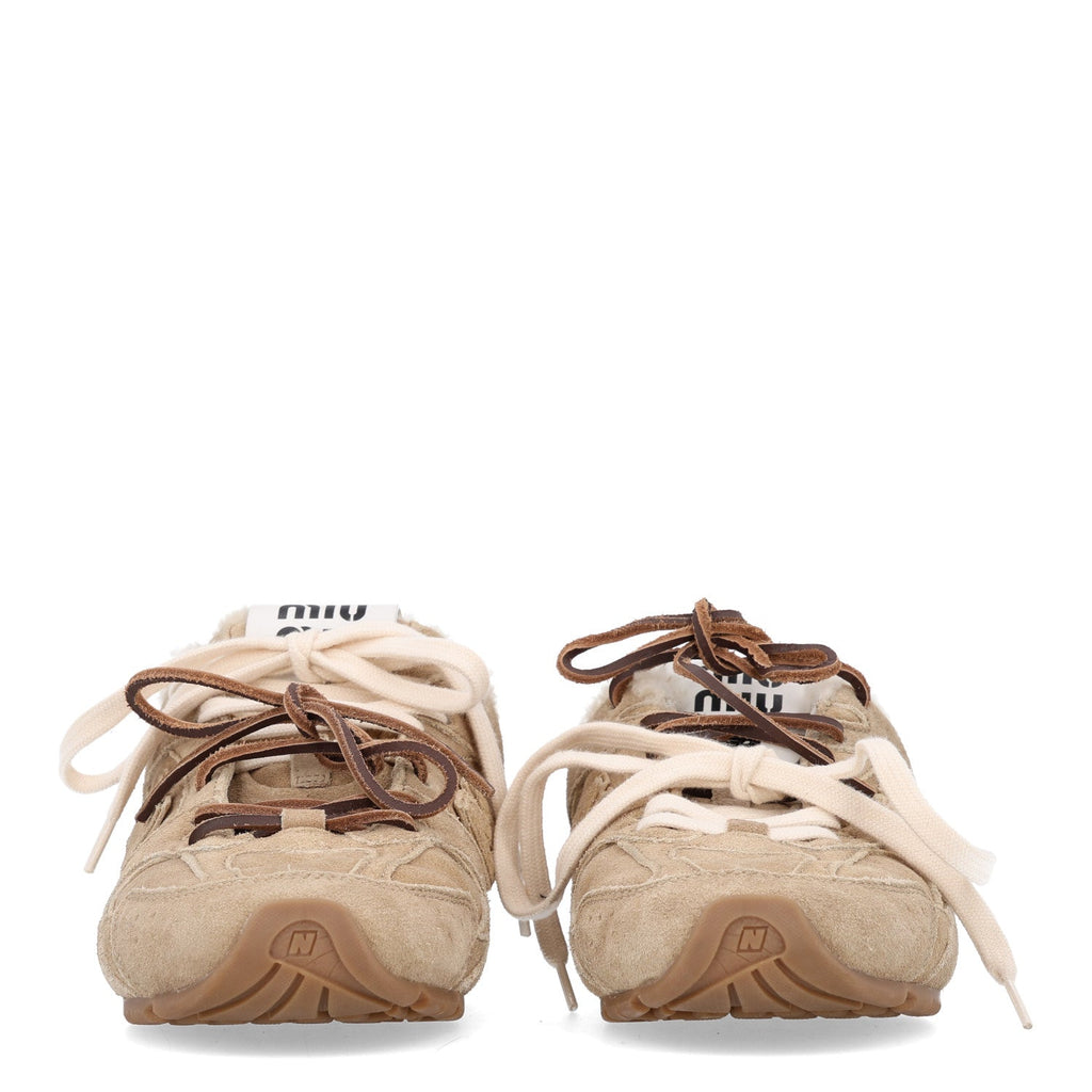 X NEW BALANCE Suede Shearling 530 SL Sneakers 37 Deserto