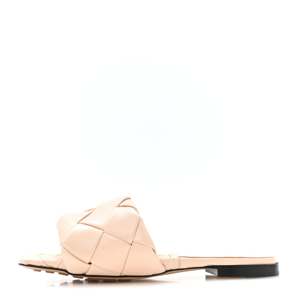 Nappa Maxi Intrecciato Lido Flat Sandals 38.5 Bandage