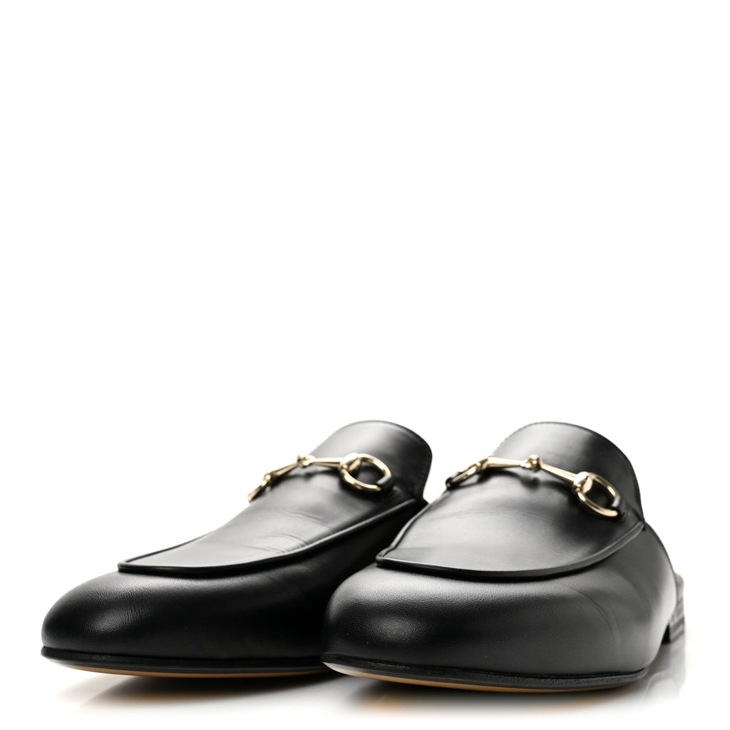Calfskin Womens Princetown Slippers 39 Black