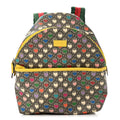 Soft GG Supreme Monogram Hearts Web Childrens Backpack  Beige Ebony Multicolor Freesia