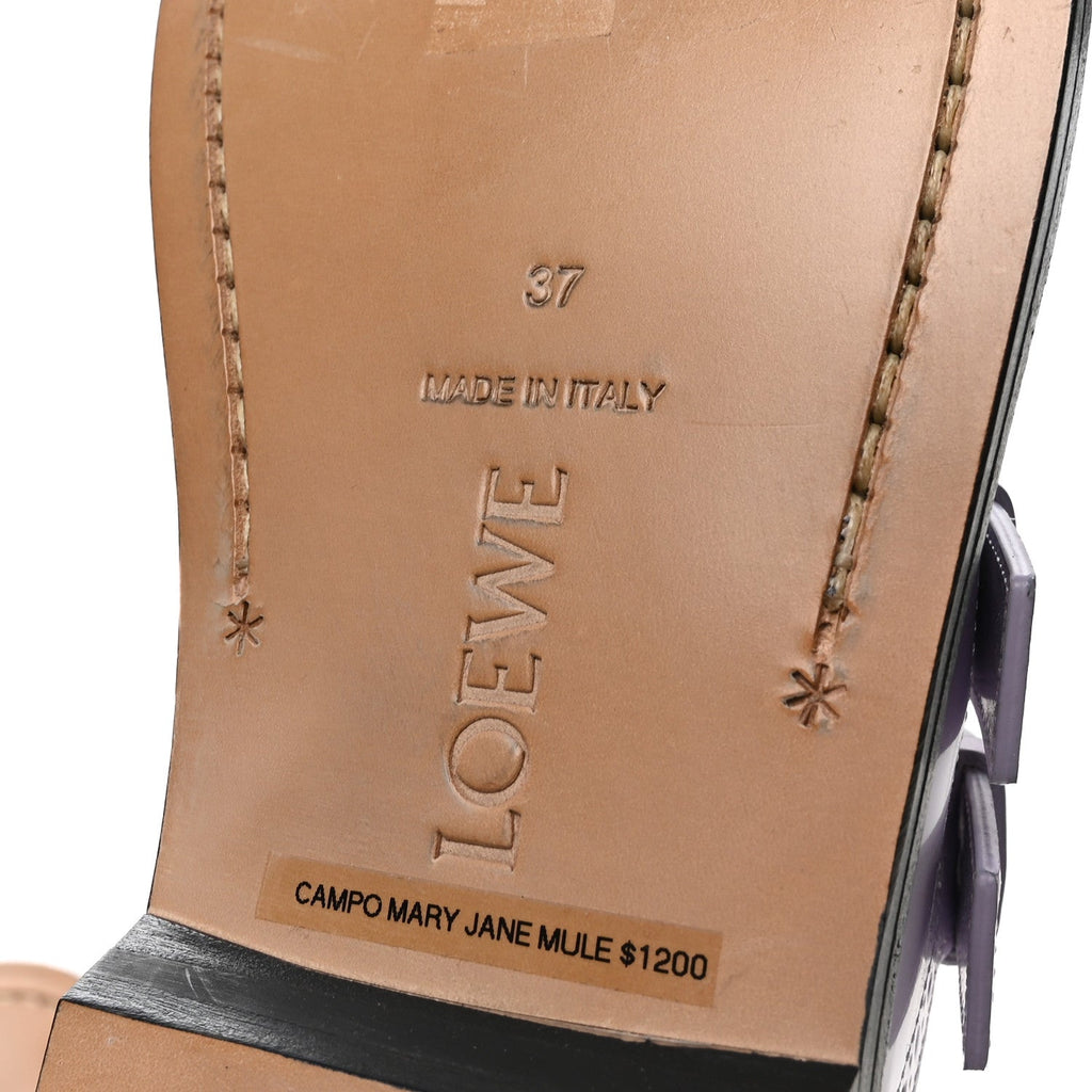 Calfskin Campo Mary Jane Mule 37 Lilac