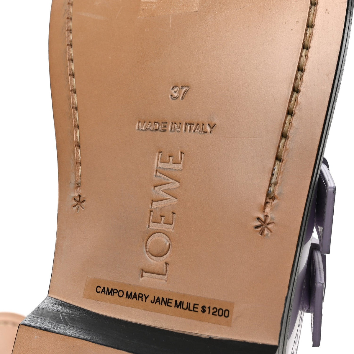 Calfskin Campo Mary Jane Mule 37 Lilac