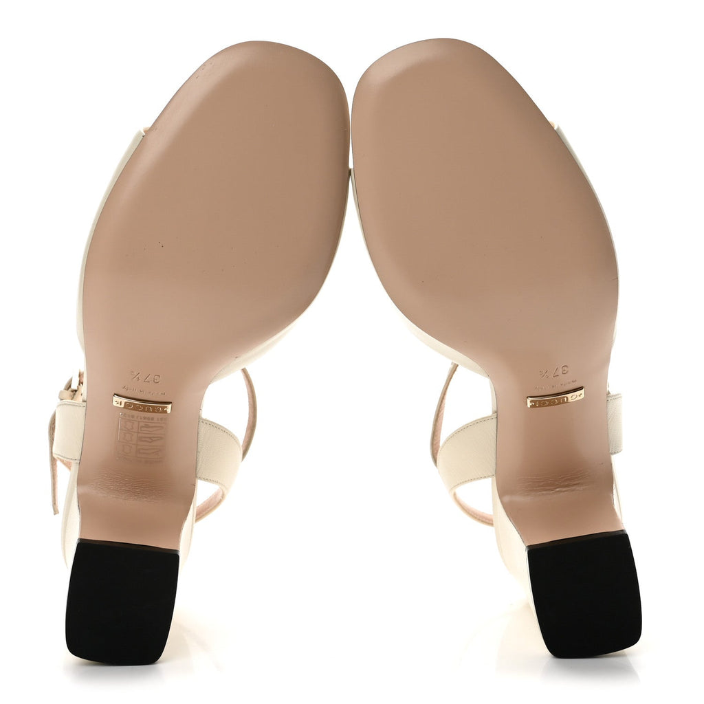 Malaga Kid Horsebit Lady 75mm Sandals 37.5 Mystic White