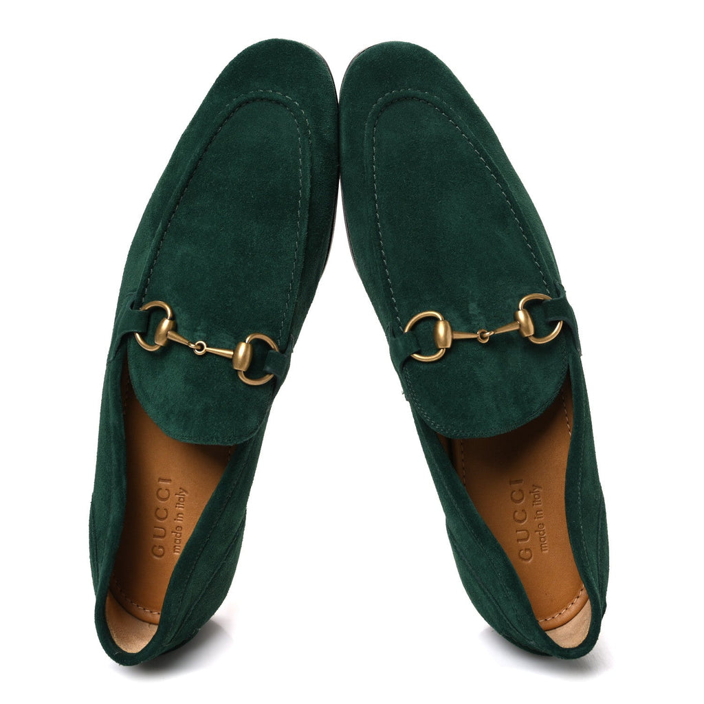 Suede Horsebit Mens Jordaan Loafers 10.5 Green