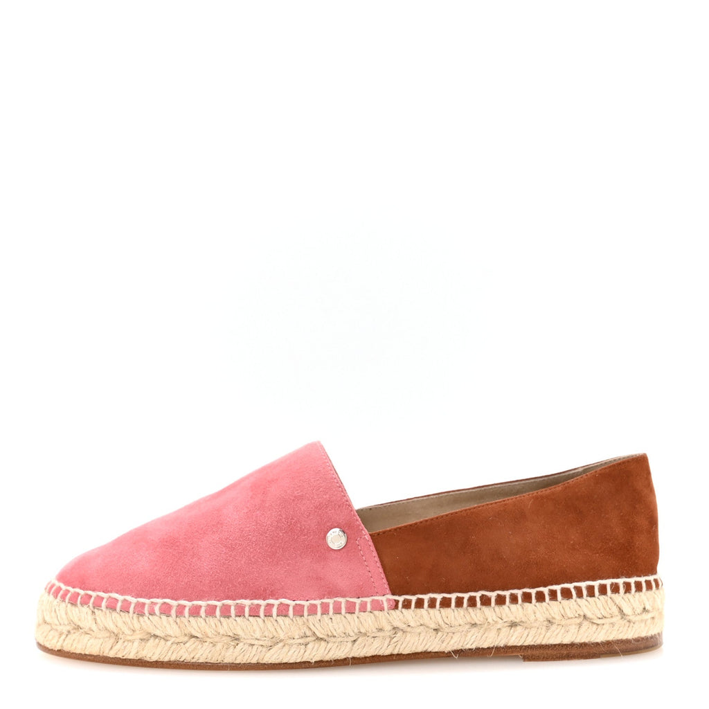 Suede Goatskin Womens Joven Espadrilles 37 Rose De Venise Gold
