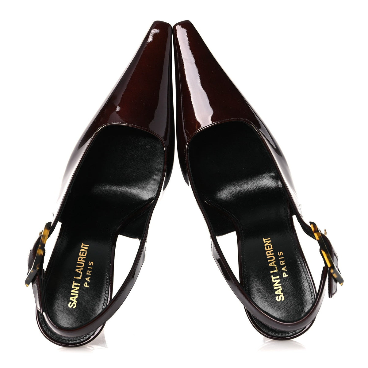 Vernice Gloss Dune 110 Slingback Pumps 38 38 Marron Glace