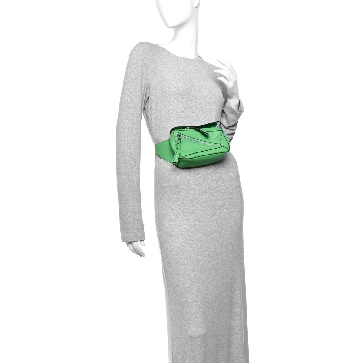 Calfskin Mini Puzzle Bumbag Clover Green