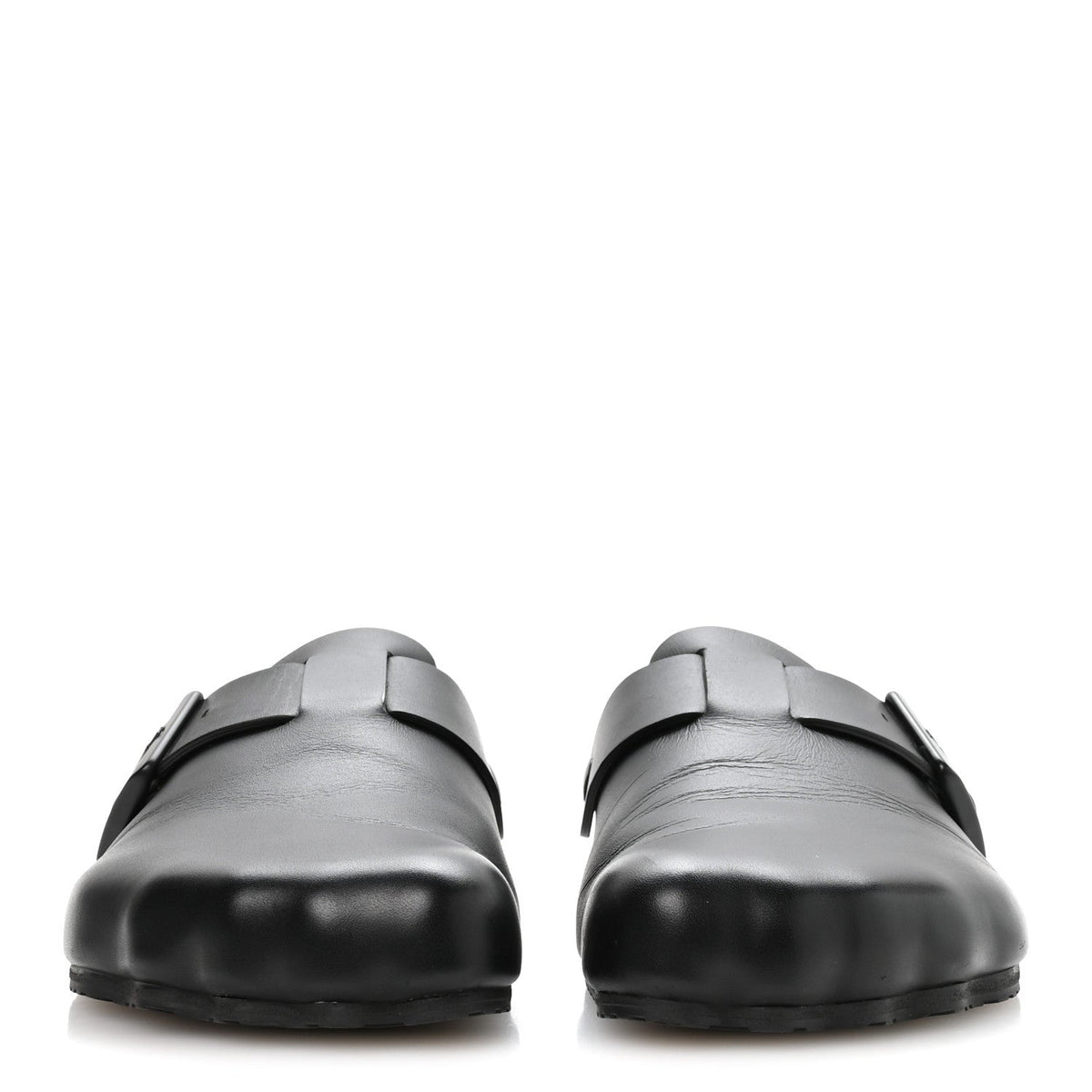 Matte Calfskin Sunday Mules 38 Black