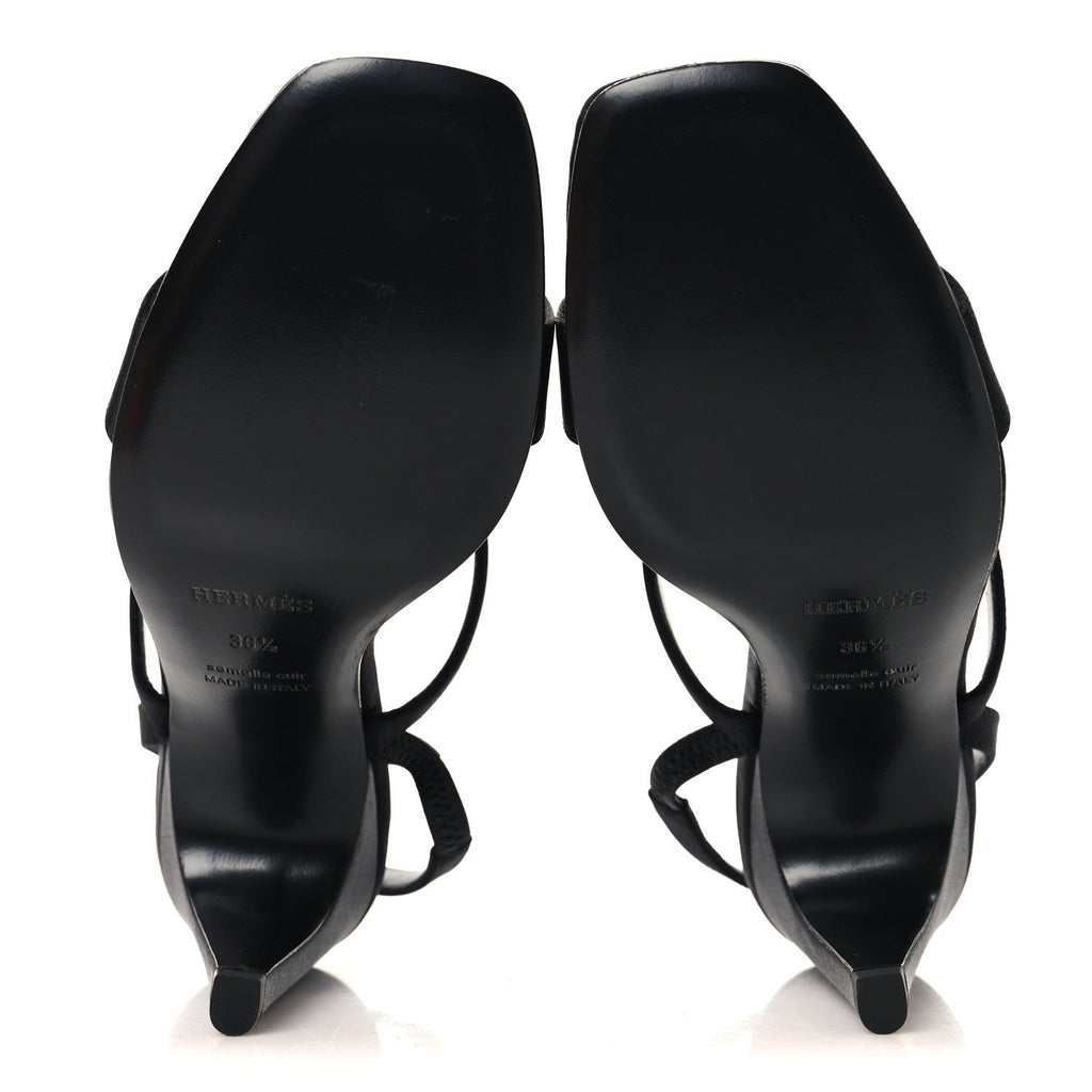 Satin Glamour 95 Sandals 36.5 Black