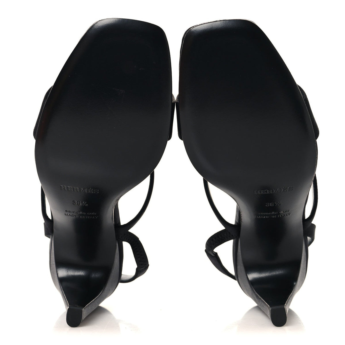 Satin Glamour 95 Sandals 36.5 Black