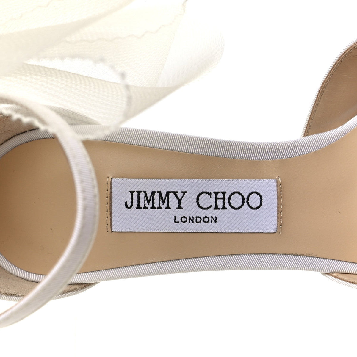 Satin Crystal Averly Bow 100 Pumps 39.5 Latte