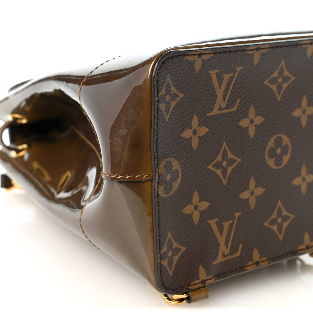 Patent Monogram Hot Springs Backpack Vert Bronze
