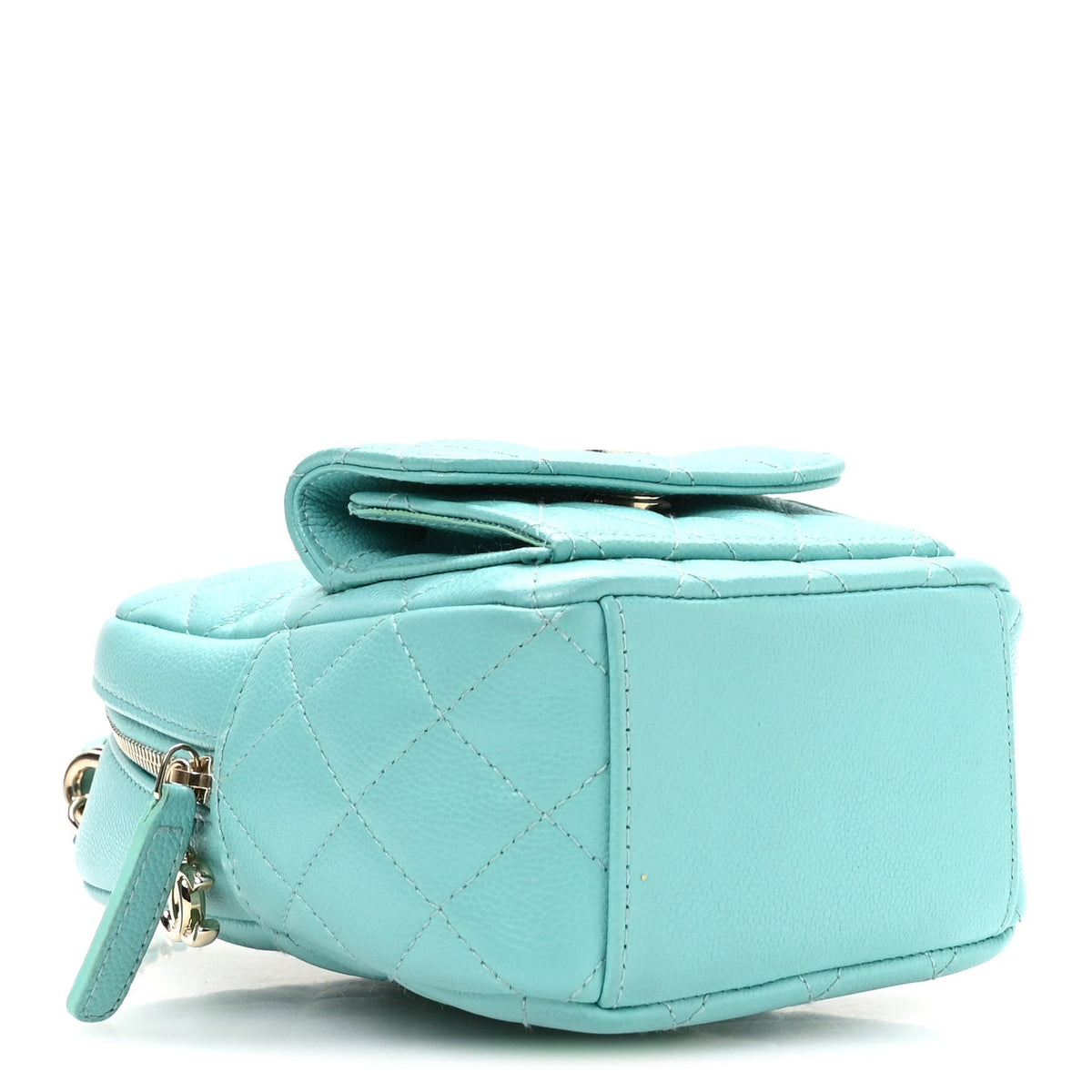 Caviar Quilted CC Mini Classic Backpack Blue