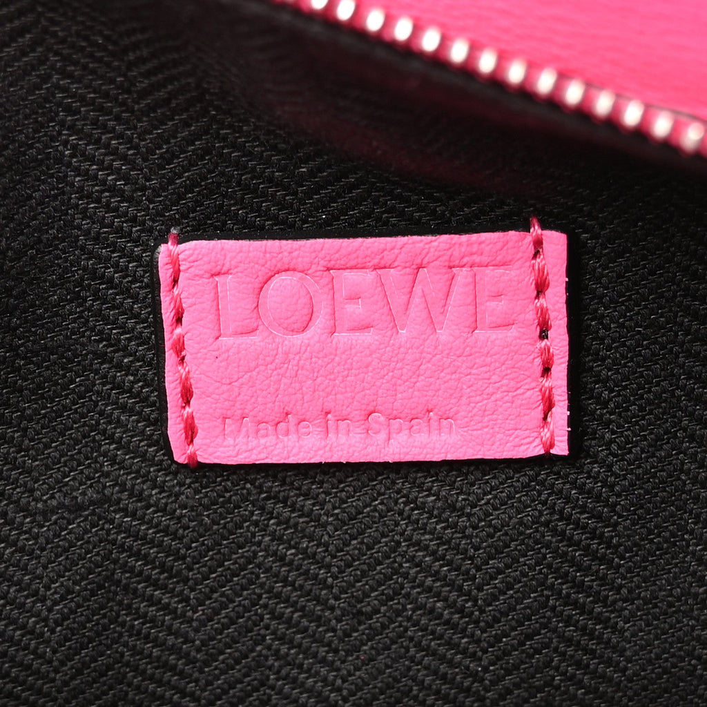 Calfskin Mini Puzzle Bumbag Neon Pink