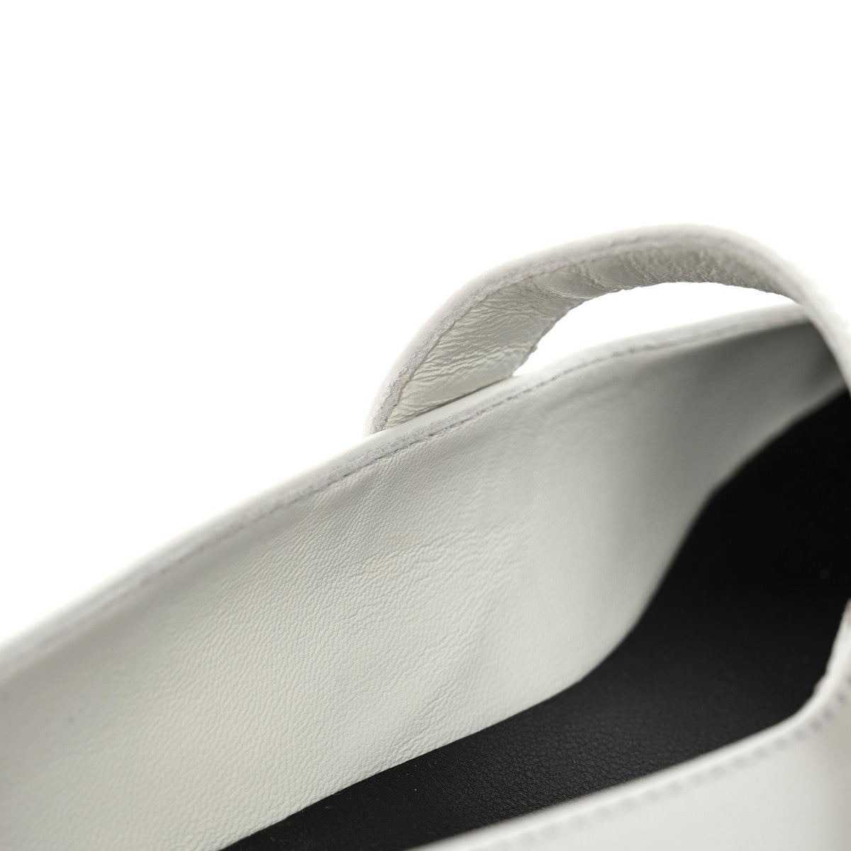Patent Calfskin Mary Janes Flats 36.5 White Black