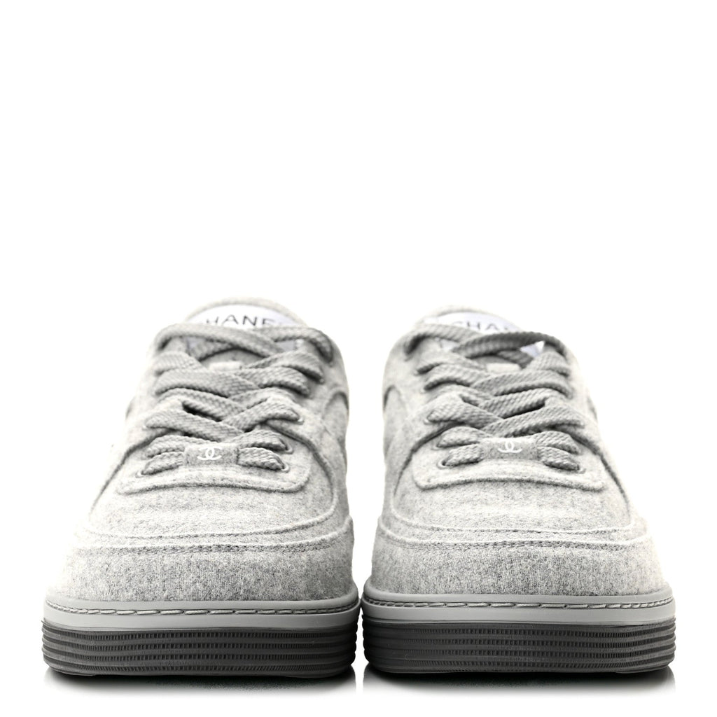 Wool Mixed Fibers Womens CC Sneakers 38 Light Grey