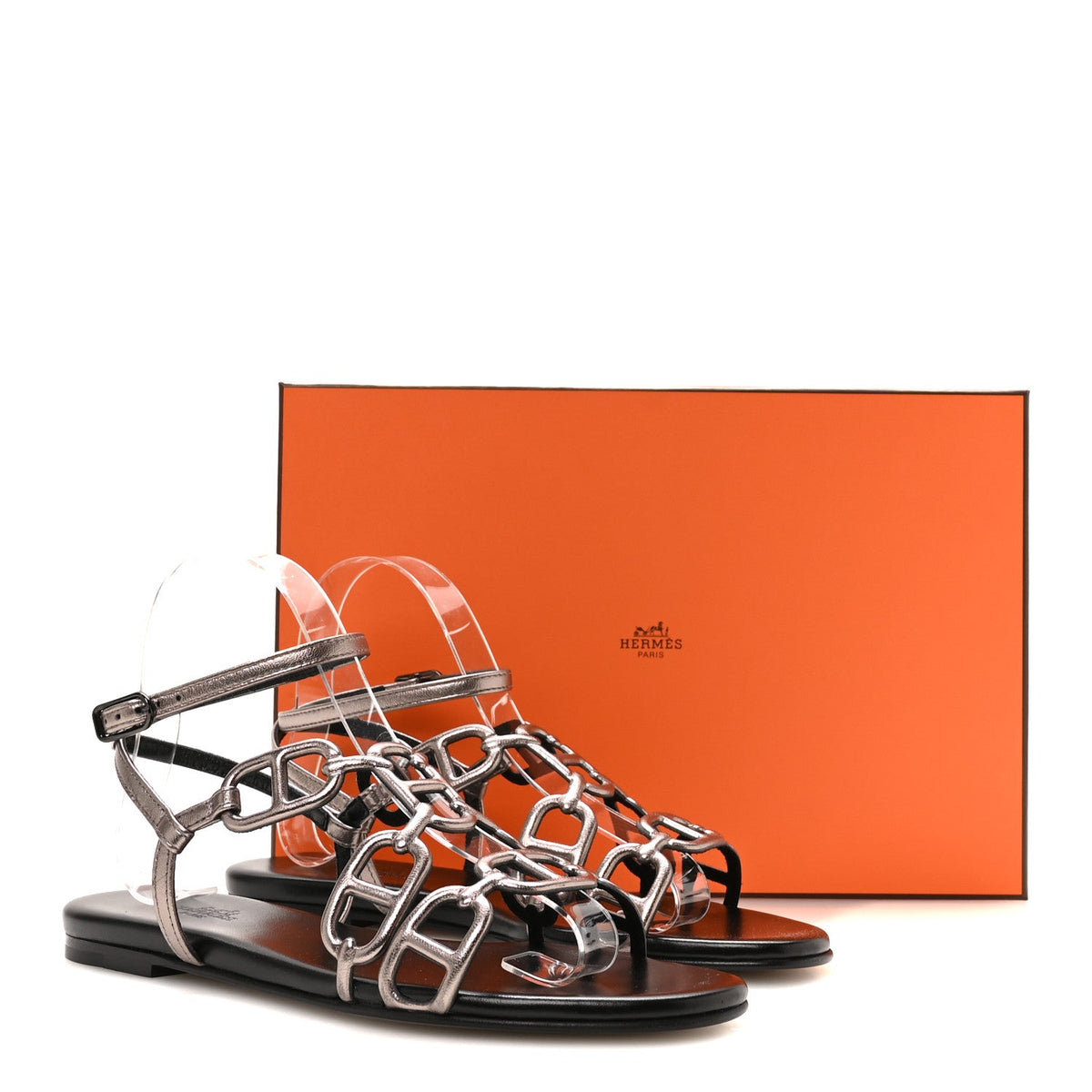 Metallic Nappa Naos Sandals 38 Champange