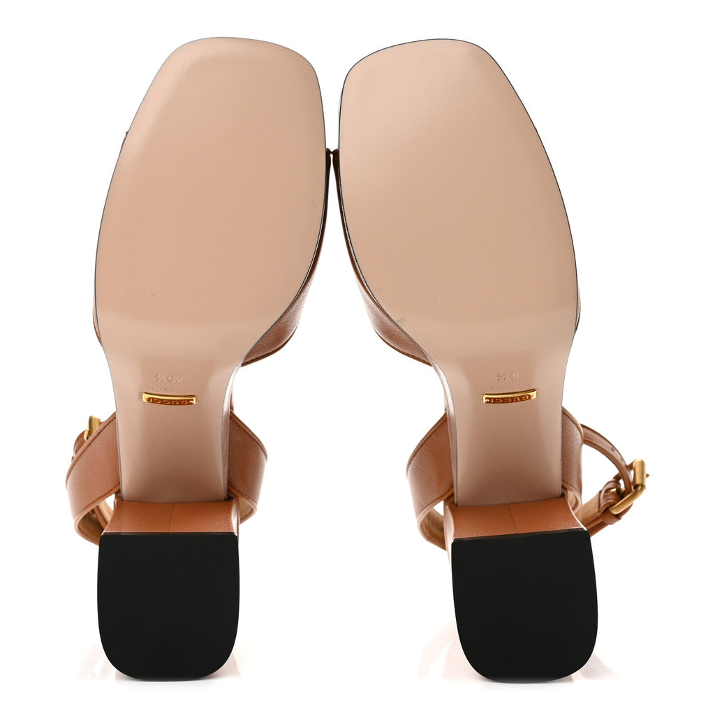 Quentin Granada Kid Horsebit 25/60mm Platform Sandals 40.5 Harness Brown