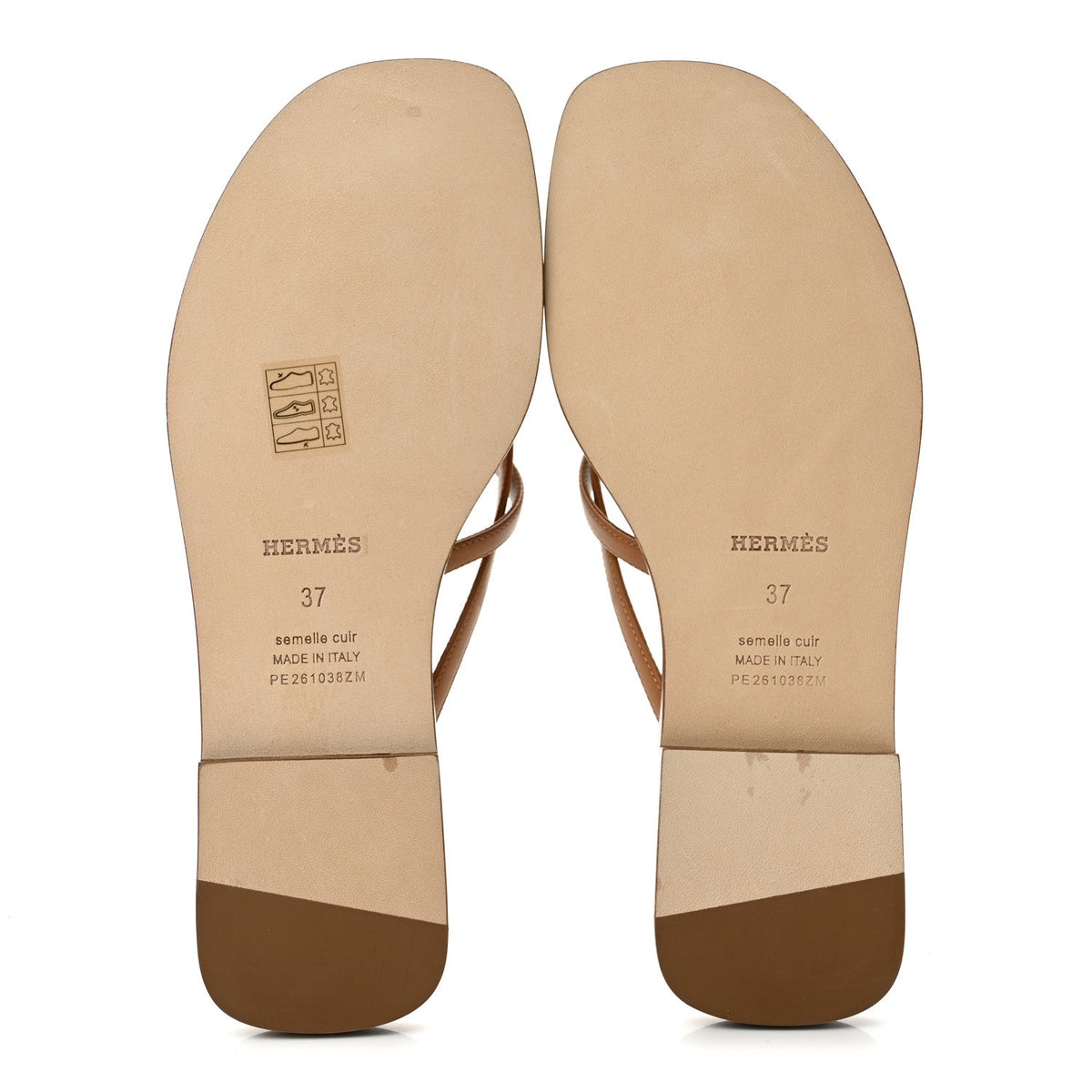 Calfskin Miss Sandals 37 Naturel